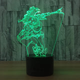 League of Legends LOL Luxanna Crownguard The Lady of Luminosity 3D Illusion Led Table Lamp 7 Color Change LED Desk Light Lamp Gifts