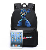 Megaman Rockman Canvas Bag Backpack Satchel School Bag Travel Backpack  Shoulder bag Gifts