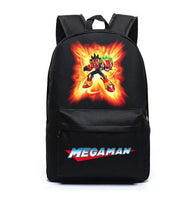 Megaman Rockman Canvas Bag Backpack Satchel School Bag Travel Backpack  Shoulder bag Megaman Gifts
