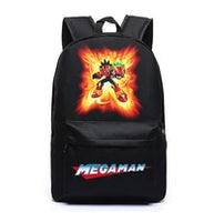 Megaman Rockman Canvas Bag Backpack Satchel School Bag Travel Backpack  Shoulder bag Megaman Gifts