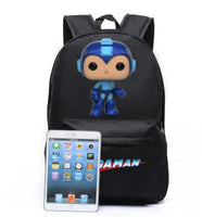 Megaman Rockman Canvas Bag Backpack Satchel School Bag Travel Backpack  Shoulder bag Megaman Gifts