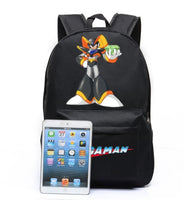 Megaman Rockman Canvas Bag Backpack Satchel School Bag Travel Backpack  Shoulder bag Megaman Gifts