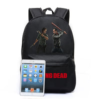 The Walking Dead Rick Grimes Negan Canvas Bag Backpack Satchel School Bag Travel Backpack Shoulder bag Walking Dead Gifts