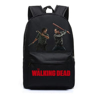 The Walking Dead Rick Grimes Negan Canvas Bag Backpack Satchel School Bag Travel Backpack Shoulder bag Walking Dead Gifts