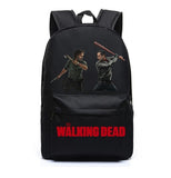The Walking Dead Rick Grimes Negan Canvas Bag Backpack Satchel School Bag Travel Backpack Shoulder bag Walking Dead Gifts