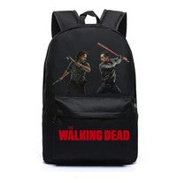The Walking Dead Rick Grimes Negan Canvas Bag Backpack Satchel School Bag Travel Backpack Shoulder bag Walking Dead Gifts