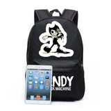 Bendy Backpack Bendy and Ink Machine School bag Travel bag Shoulder Canvas bag Gifts