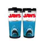 Jaws Mug Stainless Steel 400ml Coffee Tea Cup Beer Stein Geek Horror Movie Jaws Gifts