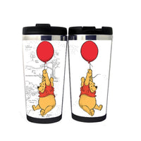 Winnie The Pooh Travel Mug Tumbler Stainless Steel 400ml Coffee Tea Cup Pooh Mug Gifts Christmas Gifts