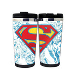 Superman Cestovní hrnek Tumbler Nerezová ocel 400ml Kávový šálek na čaj Superman Dárky Vánoční dárky