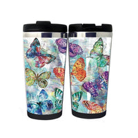 The butterfly Travel Mug Stainless Steel Insulated Tumbler 400ml Coffee Tea Cup Wonder Woman Gifts Christmas Gifts