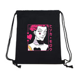 Hunter x Hunter Hisoka Cotton Student Backpack School Bag Shopping Drawstring Bags