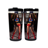 Megan Fox Sexy Supergirl Mug Stainless Steel Insulated Tumbler 400ml Coffee Tea Cup Megan Fox Gifts Christmas Gifts