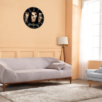 Supernatural Sam Dean Castiel Angel Wall Clock Bedroom Living Room Clock Wooden Unique Clock Home Decoration Supernatural Gifts