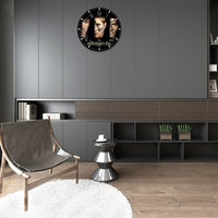 Supernatural Sam Dean Castiel Angel Wall Clock Bedroom Living Room Clock Wooden Unique Clock Home Decoration Supernatural Gifts