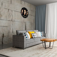 Supernatural Sam Dean Castiel Angel Wall Clock Bedroom Living Room Clock Wooden Unique Clock Home Decoration Supernatural Gifts