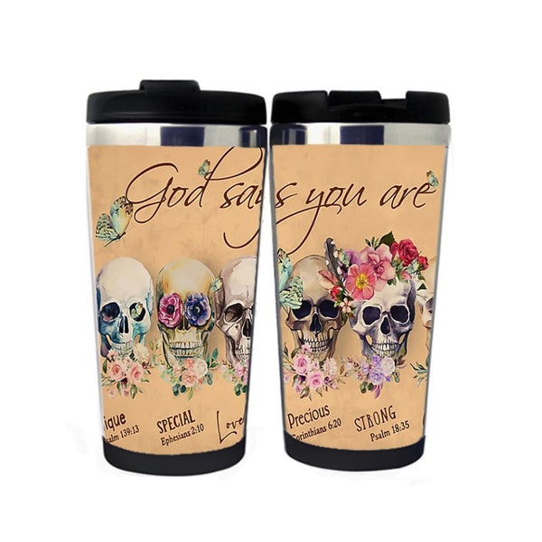 God Says You Are Unique Special Lovely Mug Coffee Mug Stainless Steel Insulated Tumbler Coffee Tea Water Cup Funny Gifts Christmas Gifts
