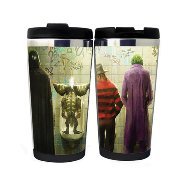 Funny Joker and Darth Vader Mug Coffee Cup Tumbler Stainless Steel Bottle Novelty Funny Gifts Christmas Gifts