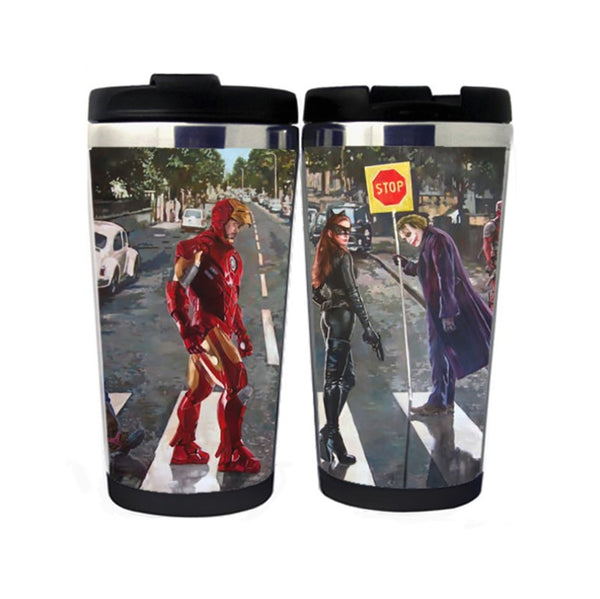 The Joker and Superheroes Mug Coffee Cup Coffee Tea Cup Stainless Steel Bottle Novelty Funny  Gifts Christmas Gifts