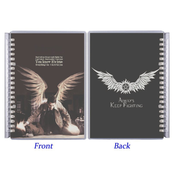 Supernatural Castiel Wings NoteBook