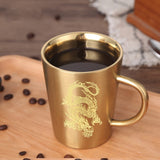 Dragon Golden Coffee Mug