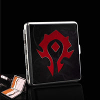 World of Warcraft kožené kapesní pouzdro na cigarety Tabákové pouzdro Držák na kuřácké vizitky Držák Úložné dárky