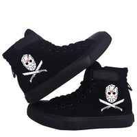 Jason Voorhees Shoes High top Canvas Shoes Cozy Sneakers Sports Shoes Unisex Casual Shoes Horror Movie Gifts Christmas Gifts