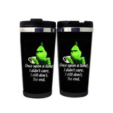 Novelty Funny Grinch Coffee Mug Travel Mug Stainless Steel Insulated Tumbler 400ml Coffee Tea Water Cup Novelty Gifts Christmas Gifts