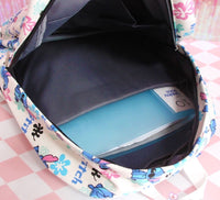 Stitch Batoh Dívčí batoh Školní taška Dámská Taška přes rameno Peněženka Cestovní plátěný batoh Dárky
