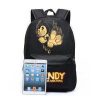 Bendy Backpack Bendy and Ink Machine School bag Travel bag Shoulder Canvas bag Gifts