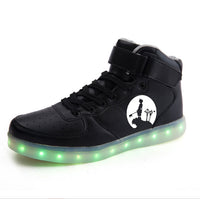 Kingdom Hearts Shoes Light Up Shoes Colorful Flashing LED Luminous Shoes