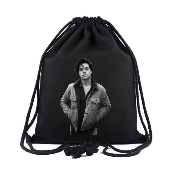 Riverdale Cole Sprouse Top Backpack for Travel Drawstring School Bags Drawstring Bags Gym Bag