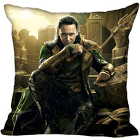 Tom Hiddleston Loki Zipper Pillow Case Loki Sofa Car Pillow Cover Home Decorative