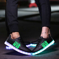 The Walking Dead Shoes Light Up Shoes Sneakers Unisex Shoes Colorful Flashing LED Luminous Shoes